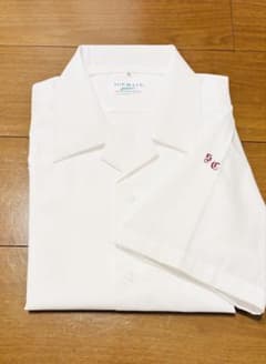 【美品】TOP MATE★¨̮半袖 ロゴ入り♥️スクールシャツ ホワイト Mサイズのサムネイル