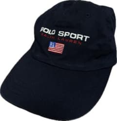 90s POLO SPORT キャップ　ネイビーのサムネイル