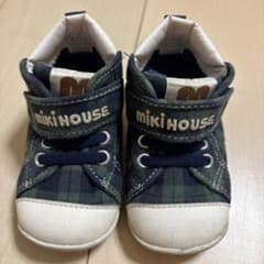 miki HOUSE チェック柄 ベビーシューズのサムネイル