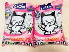 最終SALE♡ライオン　ニオイをとる紙の猫砂 10L×2個セット♡のサムネイル
