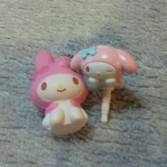 マイメロちゃんのキーホルダーとイヤホンジャックです。のサムネイル