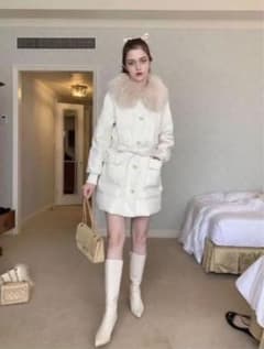 エリカちゃん様専用furcollarquiltingdowncoat blackのサムネイル