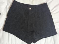 Dazy ツイードショートパンツ ブラック Mサイズのサムネイル