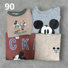 バースデイ futafuta レトロミッキーTシャツ セット 90 まとめ売りのサムネイル