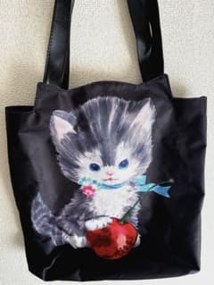 MILK トートバッグ 猫 チェリー柄のサムネイル