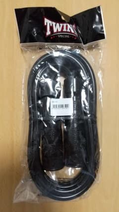 TWINSムエタイロープ 縄跳び ベアリング 黒 新品 - 2