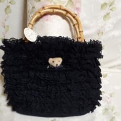 新品　黒レースバックのサムネイル