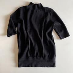 DoCLASSE ドゥクラッセ 半袖ニット 黒 シンプル サイズMのサムネイル