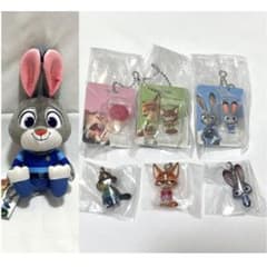 ズートピア　めじるしアクセサリー・ブリスターチャーム・ぬいぐるみセット