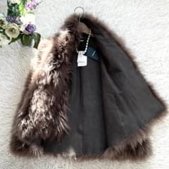 新品未使用タグ付☆AKIRIS☆ファー☆山羊革☆ジレ☆ジャケット☆コート 