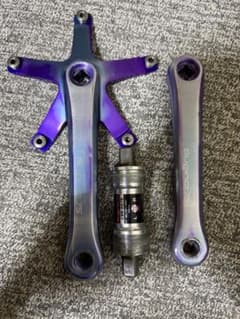MASH X Sugino 75 Purple/Blue クランク　BB ピスト MASH X Sugino 75 Purple/Blue クランク BB ピスト - メルカリ