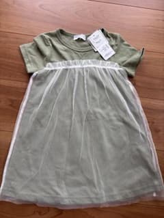 新品　ILEAIYE（イレアイエ）オリーブグリーン チュニック 100cmのサムネイル