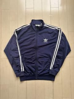 【90s】adidas トラックジャケット　ネイビー　ヴィンテージ　oasisのサムネイル
