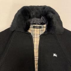 Burberry ブラック ニットセーター ファー付きのサムネイル