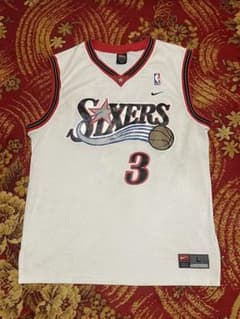 NIKE NBA Sixers IVERSON ユニフォーム L ゲームシャツ - メルカリ