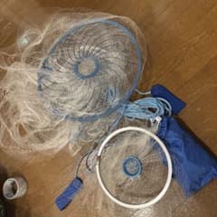 手投げ網 投網 魚網 網　漁網 ネット 川魚　海　魚のサムネイル