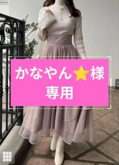 かなやん⭐️様専用【タグ付き・未使用】アシンメトリーチュールフレアスカートのサムネイル