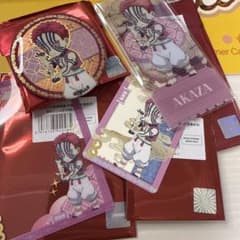 鬼滅の刃 中国限定 非遣 猗窩座 缶バッジ アクリルチケット クリア