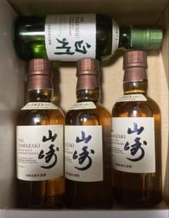 【ゆうゆうメルカリ便】サントリー ウイスキー 山崎 白州 180ml 3本 山崎 180ml 3本セット＋白州1本 - メルカリ