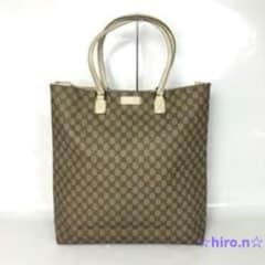 グッチ PVC トートバッグ スプリーム レザー ベージュ GG柄 GUCCI グッチ GGスプリーム トートバッグ PVC レザー ベージュ - メルカリ
