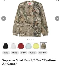 最安値！Supreme Small Box L/S Realtree Camo Supreme Small Box L/S Tee 
