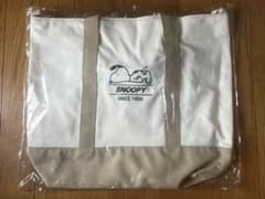 スヌーピー キャンバスバッグ 2way ベージュのサムネイル