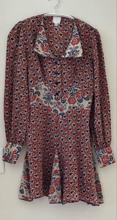 ANNA SUI 長袖ブラウス 花柄 総柄 サイズ2のサムネイル