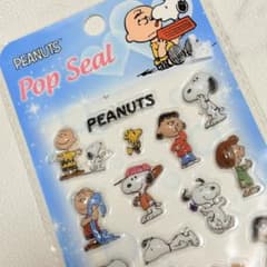 PEANUTS ポップシール スヌーピークリスタルシール 立体シール