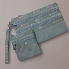 レスポートサック ひとりっぷ コラボ ZIP POUCH SET2 ヒスイ 翡翠