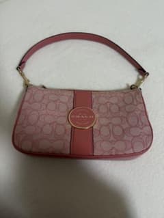COACH ピンク ロゴ ハンドバッグのサムネイル