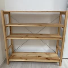 無印良品 パイン材ユニットシェルフ 奥行２５ｃｍ ８６ｃｍ幅  高さ８３ｃｍのサムネイル