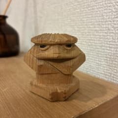遠野の河童 木彫り ビンテージ 昭和レトロ カッパ - メルカリ