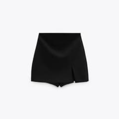 ZARA スリットディテールスコート XS ブラックのサムネイル