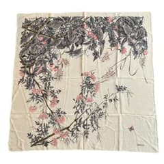 希少 グッチ GUCCI スカーフ 花柄 フローラル ボタニカル バタフライ