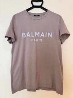 BALMAIN グレー ロゴ Tシャツ　レアカラーのサムネイル