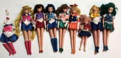 セーラームーン　フィギュア8体セット　着せ替え　当時物のサムネイル