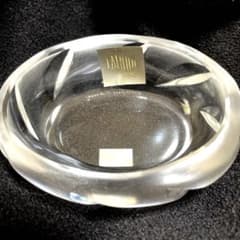 SALE 10%引き【極美品】LALIQUE ラリッククリスタルミニトレイ小皿