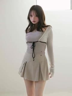 ANDMARY Nina flare mini skirt - メルカリ