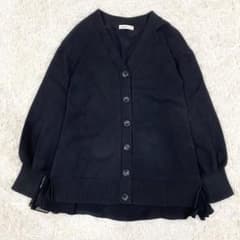 近代モデル ADEAM ラッフルバックカーディガン 2 ブラック 近代モデル ADEAM ラッフルバックカーディガン 2 ブラック - メルカリ