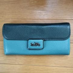 COACH コーチ 4816 ホースアンドキャリッジ グリーン系 長財布 - メルカリ