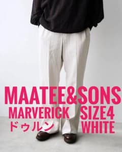 MAATEE&SONS 26ssマーベリックドゥルン濁ったWHT サイズ4 - メルカリ