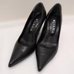 ◆未使用品◆DIANA ブラック ハイヒール ポインテッドトゥ DIANA ダイアナ ブラック ハイヒール ポインテッドトゥ 21センチ 美品