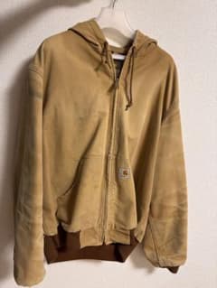 Carhartt ベージュ ジップアップフード付きジャケットのサムネイル
