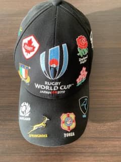 ラグビーワールドカップ2019 日本大会の記念キャップ各国エンブレム刺繍のサムネイル