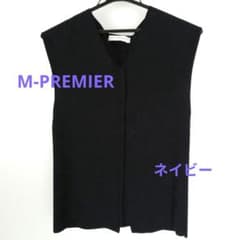 M-PREMIER ノースリーブ ベスト ネイビーのサムネイル