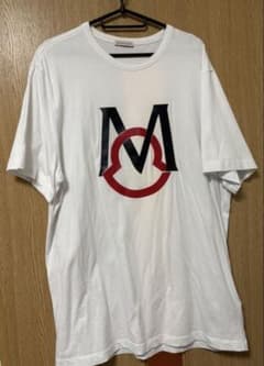 MONCLER ロゴプリント Tシャツ ホワイト - メルカリ