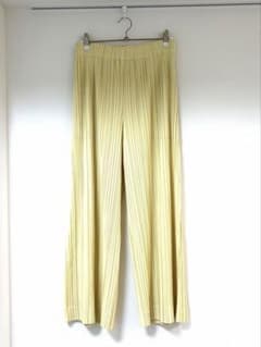 PLEATS PLEASE OPAQUE パンツ イエロー サイズ4 - メルカリ