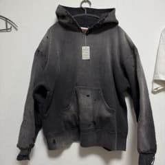 セントマイケル SAINT 人気XLビンテージ加工ブラック パーカー - メルカリ