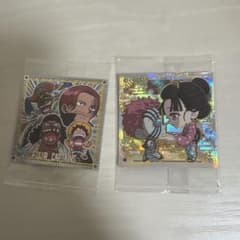 ワンピース 鬼滅の刃 シール 2枚セットのサムネイル