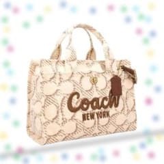 COACHコーチ大容量34cmシグネチャーラージカーゴトートバッグ34